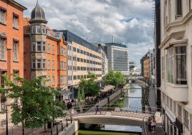 Lais Puzzle - Der Fluss Aarhus fließt durch das Stadtzentrum, Dänemark - 1.000 Teile
