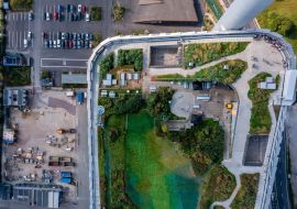 Lais Puzzle - Amager Bakke, Copenhill Waste-to-Energy Power Plant in Kopenhagen, Dänemark mit dem Skigebiet auf dem Dach - 1.000 Teile