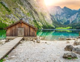 Lais Puzzle - Bootsanlegestelle am Obersee, Berchtesgaden, Bayern - 40, 100, 200, 500, 1.000 & 2.000 Teile