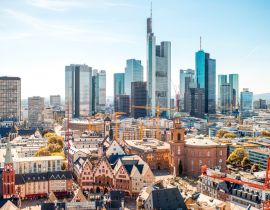 Lais Puzzle - Frankfurt mit Finanzviertel bei Tag in Deutschland - 40, 100, 200, 500, 1.000 & 2.000 Teile