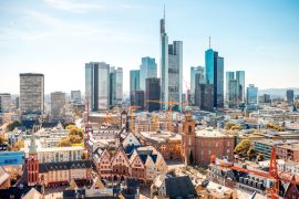 Lais Puzzle - Frankfurt mit Finanzviertel bei Tag in Deutschland - 2.000 Teile