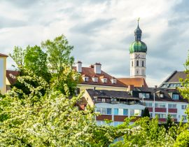 Lais Puzzle - Panoramablick auf die Stadt Dachau bei München in Bayern, Deutschland - 40, 100, 200, 500, 1.000 & 2.000 Teile