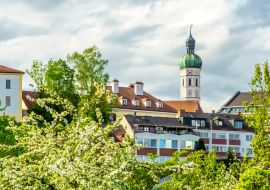 Lais Puzzle - Panoramablick auf die Stadt Dachau bei München in Bayern, Deutschland - 1.000 Teile
