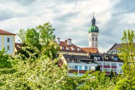 Lais Puzzle - Panoramablick auf die Stadt Dachau bei München in Bayern, Deutschland - 2.000 Teile