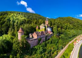 Lais Puzzle - Schloss Zwingenberg, Neckar, Odenwald, Baden-Württemberg, Deutschland - 1.000 Teile