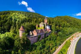 Lais Puzzle - Schloss Zwingenberg, Neckar, Odenwald, Baden-Württemberg, Deutschland - 2.000 Teile
