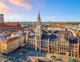 Lais Puzzle - Skyline von München mit Rathaus am Marienplatz - 40, 100, 200, 500, 1.000 & 2.000 Teile