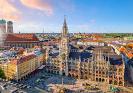 Lais Puzzle - Skyline von München mit Rathaus am Marienplatz - 1.000 Teile