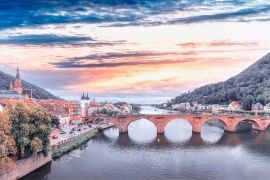 Lais Puzzle - Heidelberg Skyline aus der Luft von einer Drohne, Kettenbrücke und Stadtsilhouette - 2.000 Teile