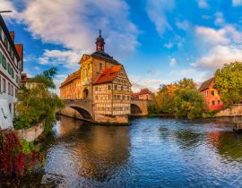 Lais Puzzle - Beeindruckender Panoramablick auf das historische Stadtzentrum von Bamberg, Deutschland. UNESCO Weltkulturerbe - 40, 100, 200, 500, 1.000 & 2.000 Teile