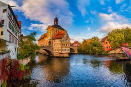 Lais Puzzle - Beeindruckender Panoramablick auf das historische Stadtzentrum von Bamberg, Deutschland. UNESCO Weltkulturerbe - 2.000 Teile