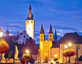 Lais Puzzle - Alte Mainbrücke über den Main und malerische Türme in der Altstadt von Würzburg - 40, 100, 200, 500, 1.000 & 2.000 Teile