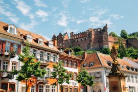 Lais Puzzle - Altstädter Kornmarkt und Heidelberger Schloss in Heidelberg, Deutschland - 2.000 Teile