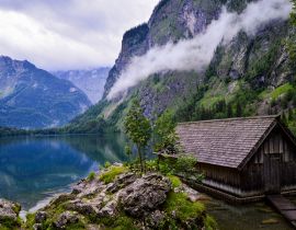 Lais Puzzle - Schöne Aufnahme eines Holzhauses im Nationalpark Berchtesgaden in der Ramsau, Deutschland - 40, 100, 200, 500, 1.000 & 2.000 Teile