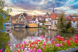Lais Puzzle - Bamberg. Blick auf die Altstadt von Bamberg mit Brücken über die Regnitz - 2.000 Teile