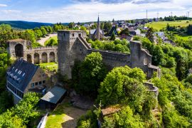 Lais Puzzle - Burg Hohenstein, Felsenburg, Bad Schwalbach, Rheingau-Taunus-Kreis Hessen, Deutschland - 2.000 Teile