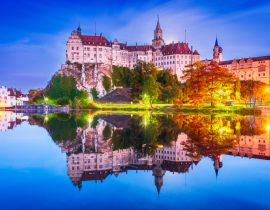 Lais Puzzle - Sigmaringen, Deutschland. Baden-Württemberg und königliches Schloss Sigmaringen auf dem Felsen über dem Donauufer - 40, 100, 200, 500, 1.000 & 2.000 Teile