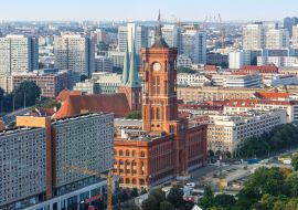 Lais Puzzle - Berlin Rotes Rathaus Stadtsilhouette in Deutschland Luftaufnahme - 1.000 Teile