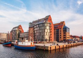 Lais Puzzle - Blick auf die Silohalbinsel in Rostock - 1.000 Teile