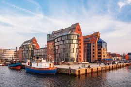 Lais Puzzle - Blick auf die Silohalbinsel in Rostock - 2.000 Teile