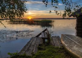 Lais Puzzle - Atemberaubender Sonnenuntergang im Lahemaa-Nationalpark, Estland,. Der größte Park in Estland. Er war der erste Nationalpark in der ehemaligen Sowjetunion. - 1.000 Teile