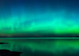 Lais Puzzle - Nordlicht über einem See in Finnland - 1.000 Teile