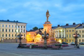 Lais Puzzle - Alexander-II-Denkmal auf dem Senatsplatz mit der Universität von Helsinki, Finnland - 2.000 Teile