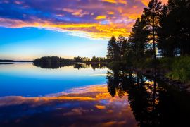 Lais Puzzle - Sommernachtssonnenuntergang von Sotkamo, Finnland - 2.000 Teile