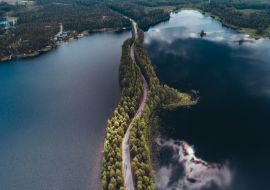 Lais Puzzle - Landschaftsansichten aus der Luft von den Seen bei Punkaharju Finnland - 1.000 Teile