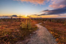 Lais Puzzle - Schöner Herbstabend auf dem Fjäll in Lappland, Finnland, Riisitunturi - 2.000 Teile