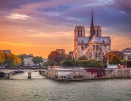 Lais Puzzle - Paris. Stadtbild von Paris, Frankreich mit der Kathedrale Notre Dame bei Sonnenuntergang - 40, 100, 200, 500, 1.000 & 2.000 Teile