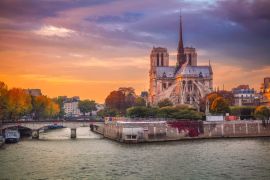 Lais Puzzle - Paris. Stadtbild von Paris, Frankreich mit der Kathedrale Notre Dame bei Sonnenuntergang - 2.000 Teile