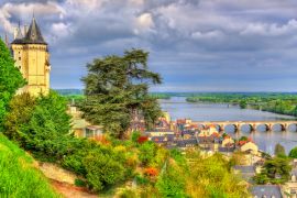 Lais Puzzle - Panorama von Saumur an der Loire in Frankreich - 2.000 Teile