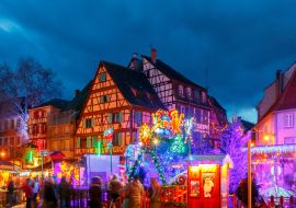 Lais Puzzle - Die französische Stadt Colmar an Heiligabend - 1.000 Teile