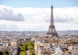 Lais Puzzle - Stadtansicht aus der Luft auf den Eiffelturm an einem sonnigen Tag in Paris - 1.000 Teile