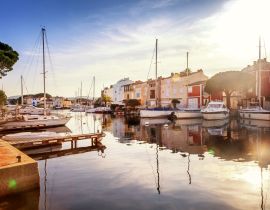 Lais Puzzle - Bunte Stadt auf dem Wasser, Hafen von Grimaud, Côte d'Azur - 40, 100, 200, 500, 1.000 & 2.000 Teile
