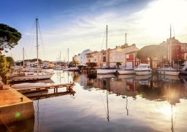Lais Puzzle - Bunte Stadt auf dem Wasser, Hafen von Grimaud, Côte d'Azur - 1.000 Teile