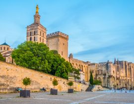 Lais Puzzle - Sonnenuntergangsansicht des Papstpalastes und der Kathedrale in Avignon, Frankreich - 40, 100, 200, 500, 1.000 & 2.000 Teile