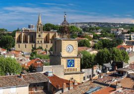 Lais Puzzle - Salon de Provence mit Kirche und Glockenturm, Frankreich - 1.000 Teile