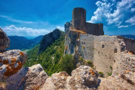 Lais Puzzle - Schloss von Peyrepertuse, eine Ruine der Katharer aus dem 11. - 2.000 Teile
