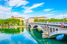 Lais Puzzle - Flussufer der Rhone in Lyon, Frankreich - 2.000 Teile