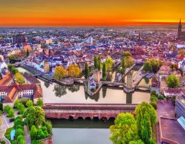 Lais Puzzle - Barrage Vauban, Ponts Couverts und Petite France in Straßburg - 40, 100, 200, 500, 1.000 & 2.000 Teile