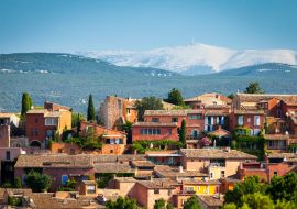 Lais Puzzle - Dorf Roussillon mit dem Berg Ventoux im Hintergrund, Region Vaucluse, Provence - 1.000 Teile