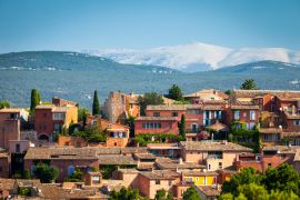 Lais Puzzle - Dorf Roussillon mit dem Berg Ventoux im Hintergrund, Region Vaucluse, Provence - 2.000 Teile