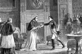 Lais Puzzle - Napoleon besucht Papst Pio VII. in Fontainebleau, Frankreich. Der Papst, den Napoleon entführt hatte, weil er sich weigerte, ihm die päpstlichen Staaten zu geben - 2.000 Teile