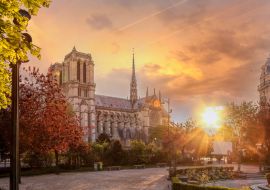 Lais Puzzle - Paris, Kathedrale Notre Dame mit Frühlingsbäumen - 1.000 Teile