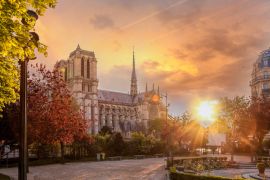 Lais Puzzle - Paris, Kathedrale Notre Dame mit Frühlingsbäumen - 2.000 Teile