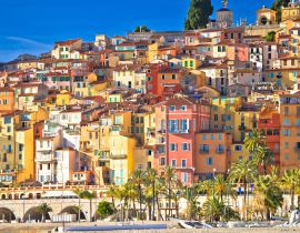 Lais Puzzle - Bunte Fassaden der Côte d Azur-Stadt Menton mit Blick auf Strand und Architektur - 40, 100, 200, 500, 1.000 & 2.000 Teile