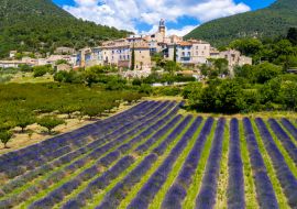 Lais Puzzle - Provence in Frankreich, Lavendelfelder und das Dorf Grigan - 1.000 Teile