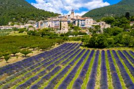 Lais Puzzle - Provence in Frankreich, Lavendelfelder und das Dorf Grigan - 2.000 Teile